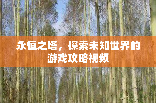 探索未知世界的游戏攻略视频图片