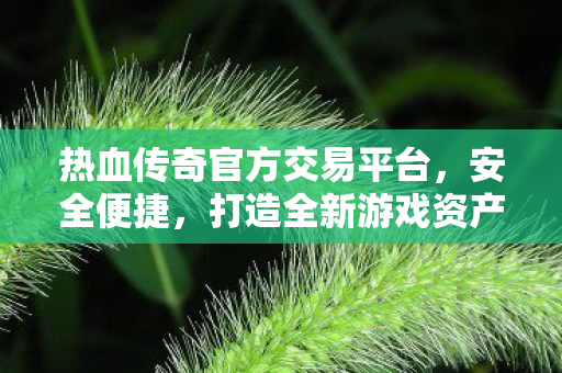 打造全新游戏资产交易体验图片