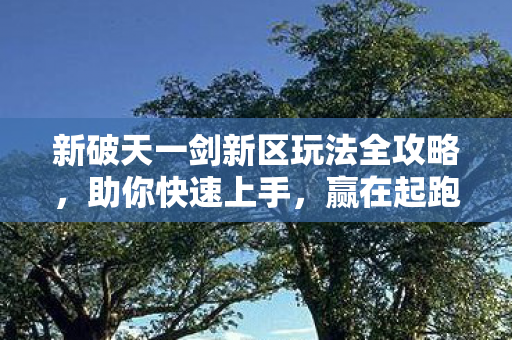 新破天一剑新区玩法全攻略图片