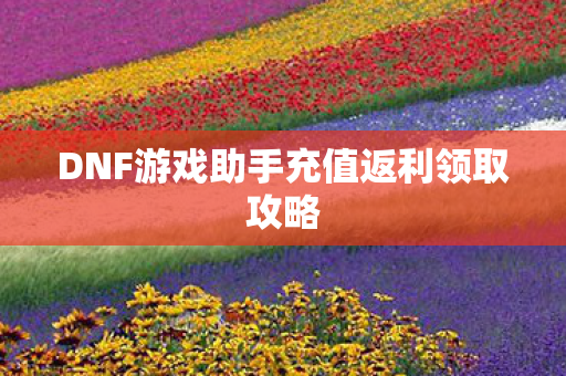 DNF游戏助手充值返利领取攻略图片