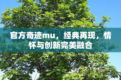 官方奇迹mu,经典再现,情怀与创新完美融合 官方奇迹mu,经典再现,情怀与创新完美融合