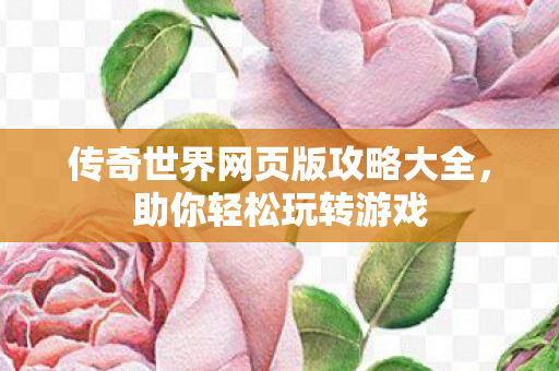 传奇世界网页版攻略大全图片