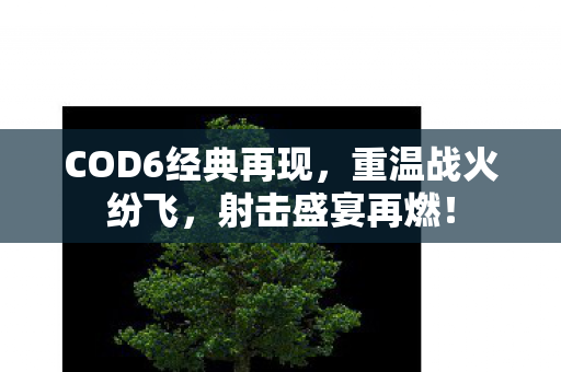 COD6经典再现，重温战火纷飞，射击盛宴再燃！