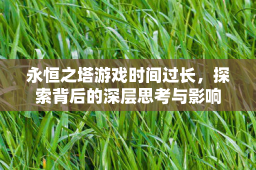永恒之塔游戏时间过长,探索背后的深层思考与影响 永恒之塔游戏时间过长,探索背后的深层思考与影响
