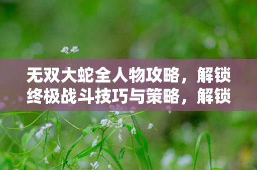 解锁终极战斗技巧与策略图片
