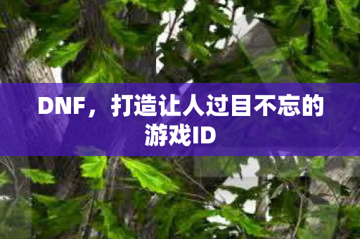 打造让人过目不忘的游戏ID图片