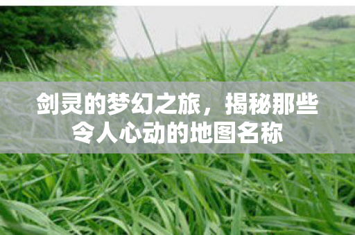 揭秘那些令人心动的地图名称图片