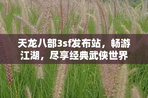 天龙八部3sf发布站,畅游江湖,尽享经典武侠世界 天龙八部3sf发布站,畅游江湖,尽享经典武侠世界
