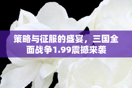 策略与征服的盛宴，三国全面战争1.99震撼来袭