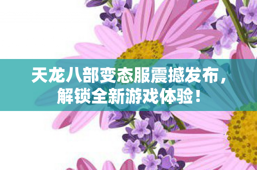 天龙八部变态服震撼发布,解锁全新游戏体验! 天龙八部变态服震撼发布,解锁全新游戏体验!