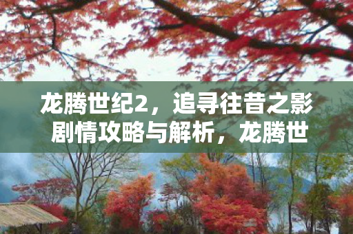 追寻往昔之影剧情攻略与深度解析图片