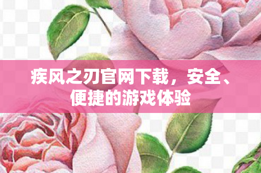疾风之刃官网下载，安全、便捷的游戏体验