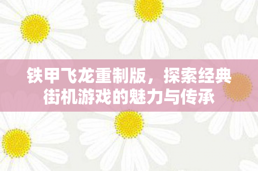 探索经典街机游戏的魅力与传承图片