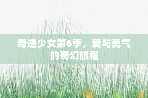 奇迹少女第6季,爱与勇气的奇幻旅程 奇迹少女第6季,爱与勇气的奇幻旅程