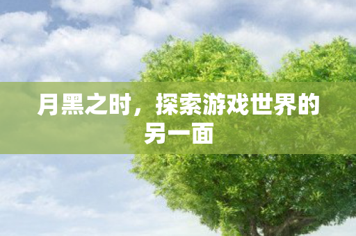 月黑之时,探索游戏世界的另一面 月黑之时,探索游戏世界的另一面