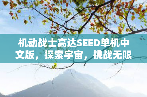 机动战士高达SEED单机中文版,探索宇宙,挑战无限可能 机动战士高达SEED单机中文版,探索宇宙,挑战无限可能