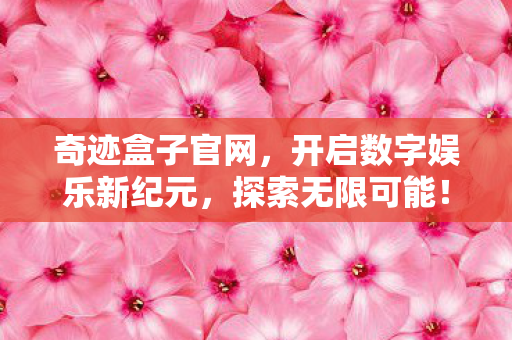 开启数字娱乐新纪元图片