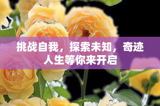 奇迹人生等你来开启图片