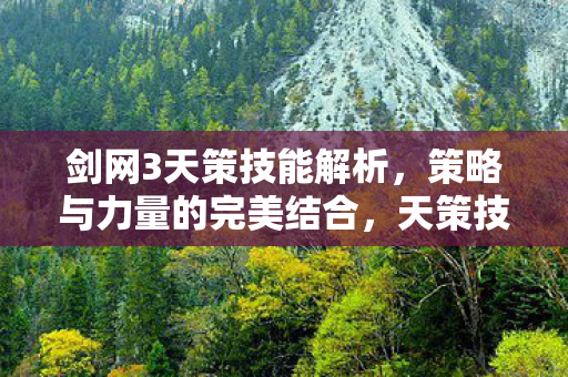 策略与力量的完美结合图片