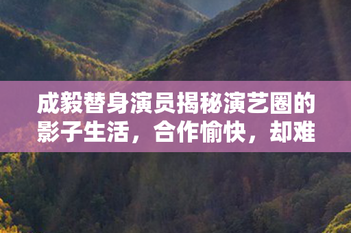 成毅替身演员揭秘演艺圈的影子生活图片
