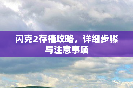 闪克2存档攻略，详细步骤与注意事项
