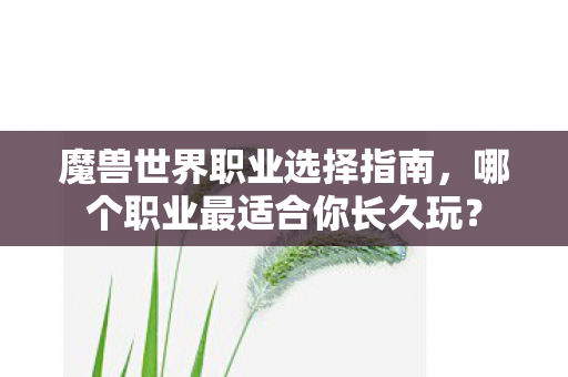 魔兽世界职业选择指南,哪个职业最适合你长久玩? 魔兽世界职业选择指南,哪个职业最适合你长久玩?
