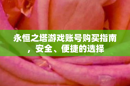 永恒之塔游戏账号购买指南图片