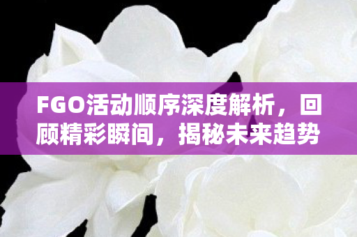 FGO活动顺序深度解析,回顾精彩瞬间,揭秘未来趋势 FGO活动顺序深度解析,回顾精彩瞬间,揭秘未来趋势