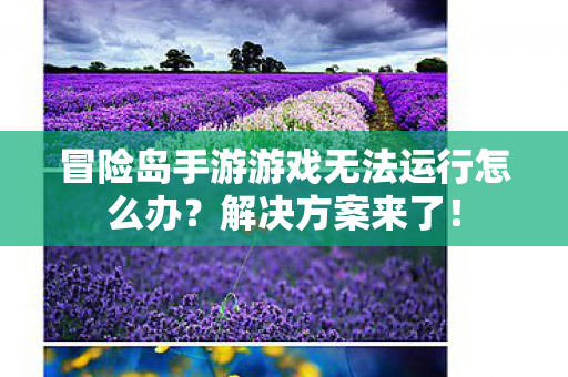 冒险岛手游游戏无法运行怎么办图片