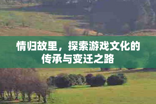 情归故里,探索游戏文化的传承与变迁之路 情归故里,探索游戏文化的传承与变迁之路