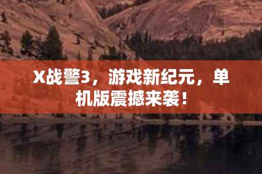 单机版震撼来袭图片