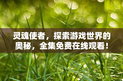 灵魂使者,探索游戏世界的奥秘,全集免费在线观看! 灵魂使者,探索游戏世界的奥秘,全集免费在线观看!