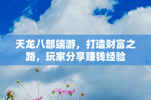 天龙八部端游,打造财富之路,玩家分享赚钱经验 天龙八部端游,打造财富之路,玩家分享赚钱经验