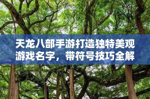 天龙八部手游打造独特美观游戏名字,带符号技巧全解析 天龙八部手游打造独特美观游戏名字,带符号技巧全解析
