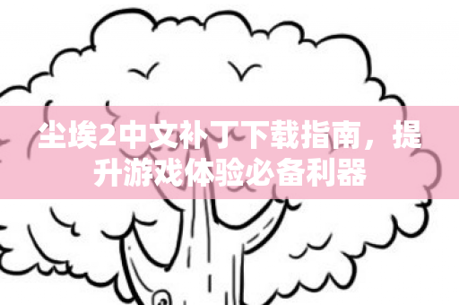 尘埃2中文补丁下载指南,提升游戏体验必备利器 尘埃2中文补丁下载指南,提升游戏体验必备利器