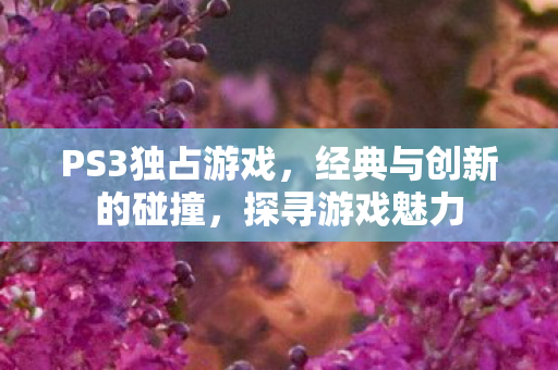 PS3独占游戏,经典与创新的碰撞,探寻游戏魅力 PS3独占游戏,经典与创新的碰撞,探寻游戏魅力