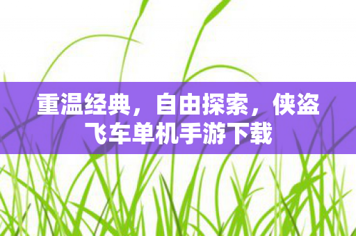 重温经典,自由探索,侠盗飞车单机手游下载 重温经典,自由探索,侠盗飞车单机手游下载