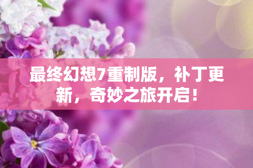 最终幻想7重制版图片
