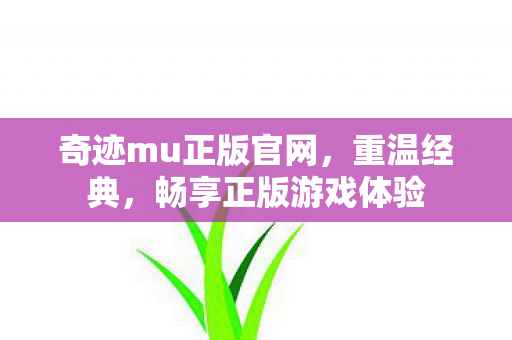 奇迹mu正版官网图片