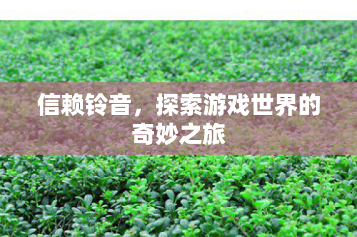 信赖铃音,探索游戏世界的奇妙之旅 信赖铃音,探索游戏世界的奇妙之旅