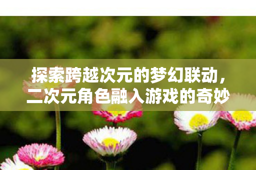 探索跨越次元的梦幻联动,二次元角色融入游戏的奇妙之旅 探索跨越次元的梦幻联动,二次元角色融入游戏的奇妙之旅