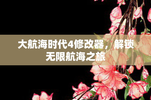 大航海时代4修改器,解锁无限航海之旅 大航海时代4修改器,解锁无限航海之旅