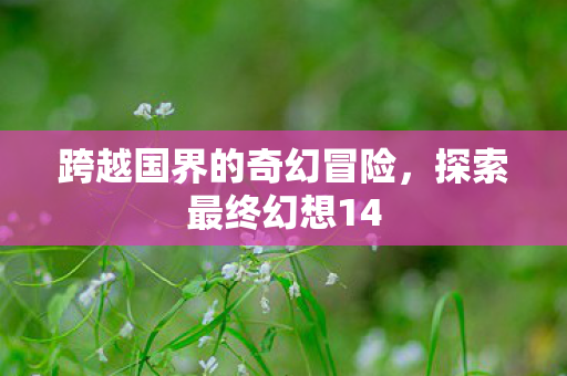 跨越国界的奇幻冒险,探索最终幻想14 跨越国界的奇幻冒险,探索最终幻想14