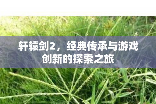 轩辕剑2,经典传承与游戏创新的探索之旅 轩辕剑2,经典传承与游戏创新的探索之旅