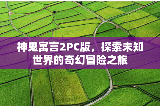 神鬼寓言2PC版，探索未知世界的奇幻冒险之旅