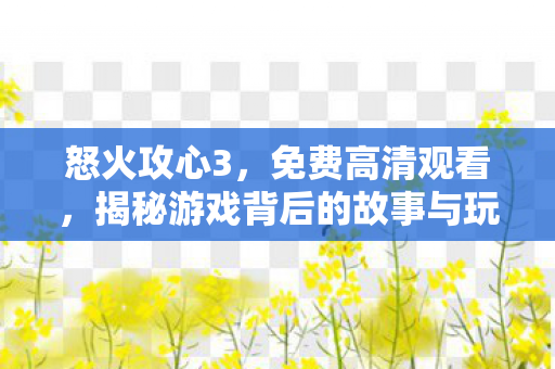 揭秘游戏背后的故事与玩家心声图片