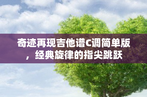 奇迹再现吉他谱C调简单版图片