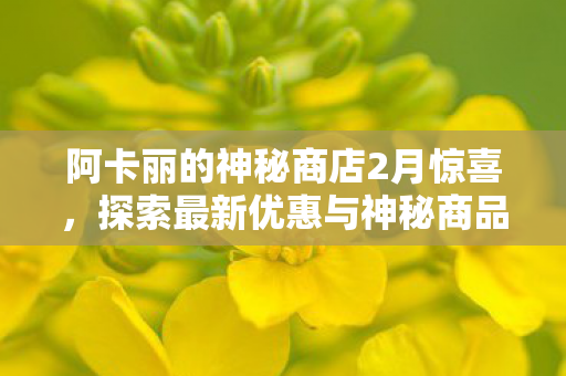 阿卡丽的神秘商店2月惊喜图片