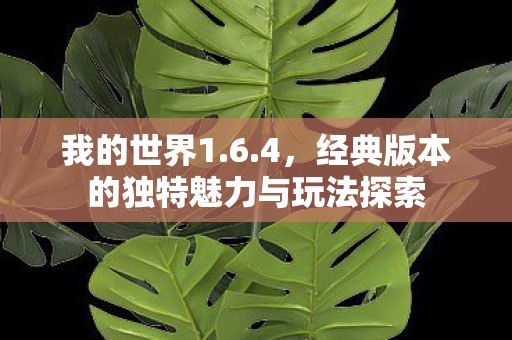 经典版本的独特魅力与玩法探索图片
