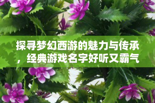 探寻梦幻西游的魅力与传承,经典游戏名字好听又霸气 探寻梦幻西游的魅力与传承,经典游戏名字好听又霸气